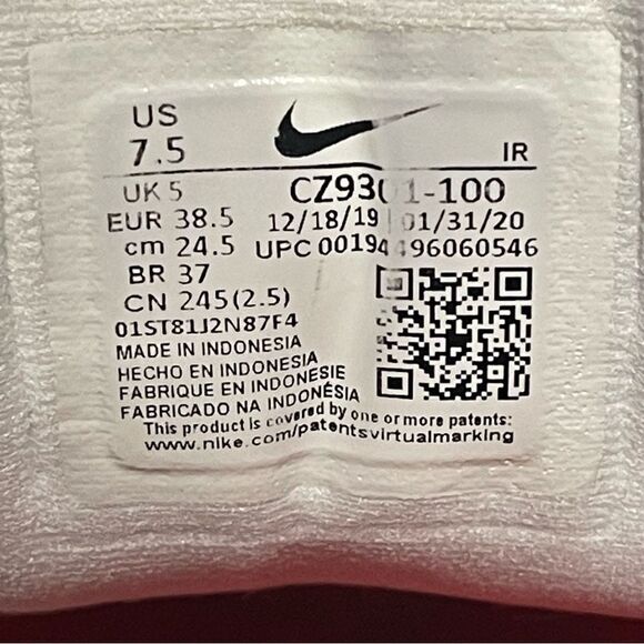 Nike Revolution 5 Women's White Running Shoes Size 7.5M - Picture 4 of 16